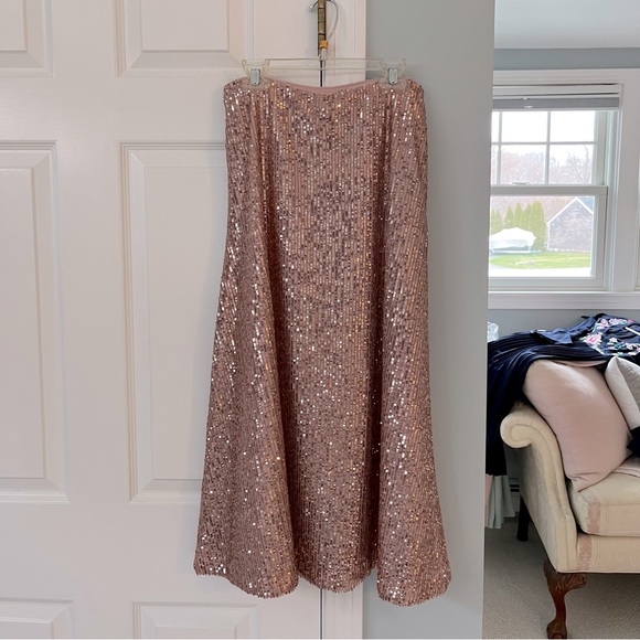 LOFT sequin midi skirt - Picture 2 of 2